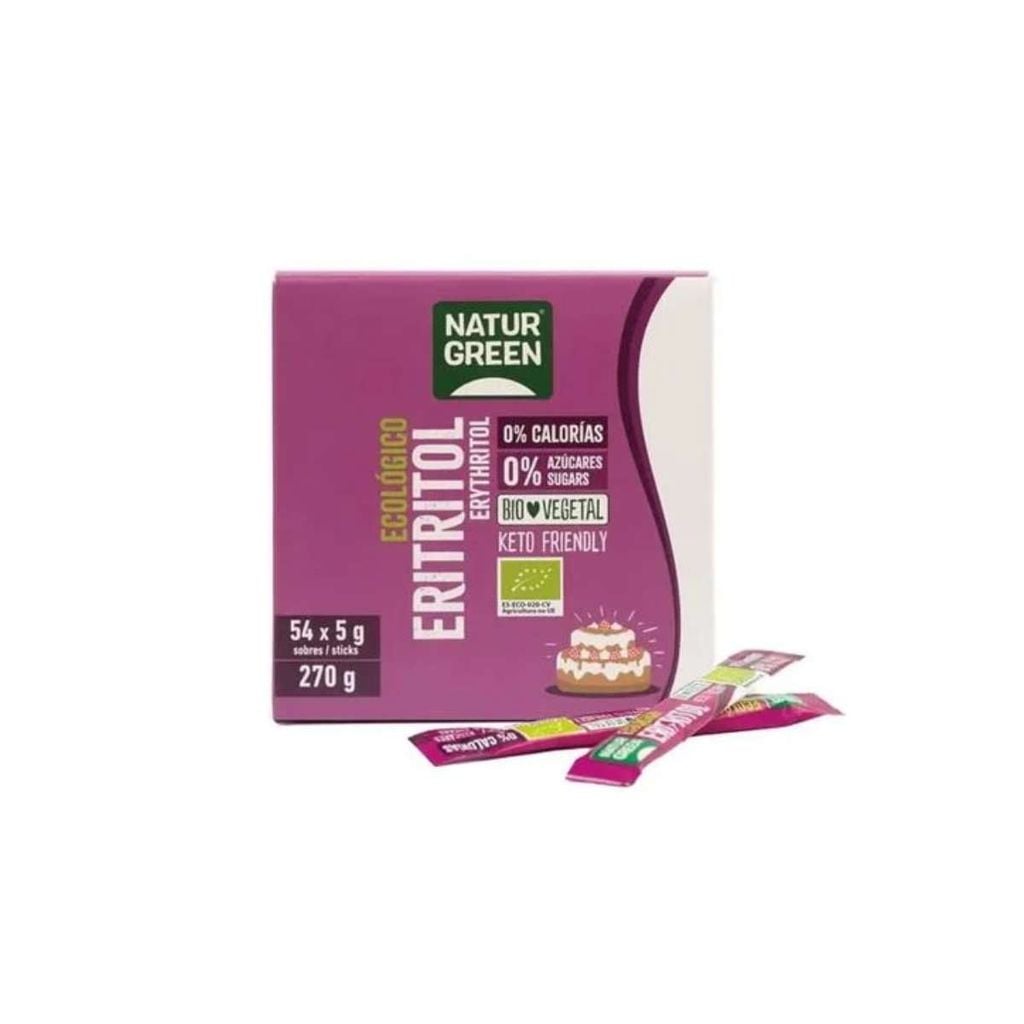  Đường ăn kiêng Erythritol hữu cơ Naturgreen gói 270 g 
