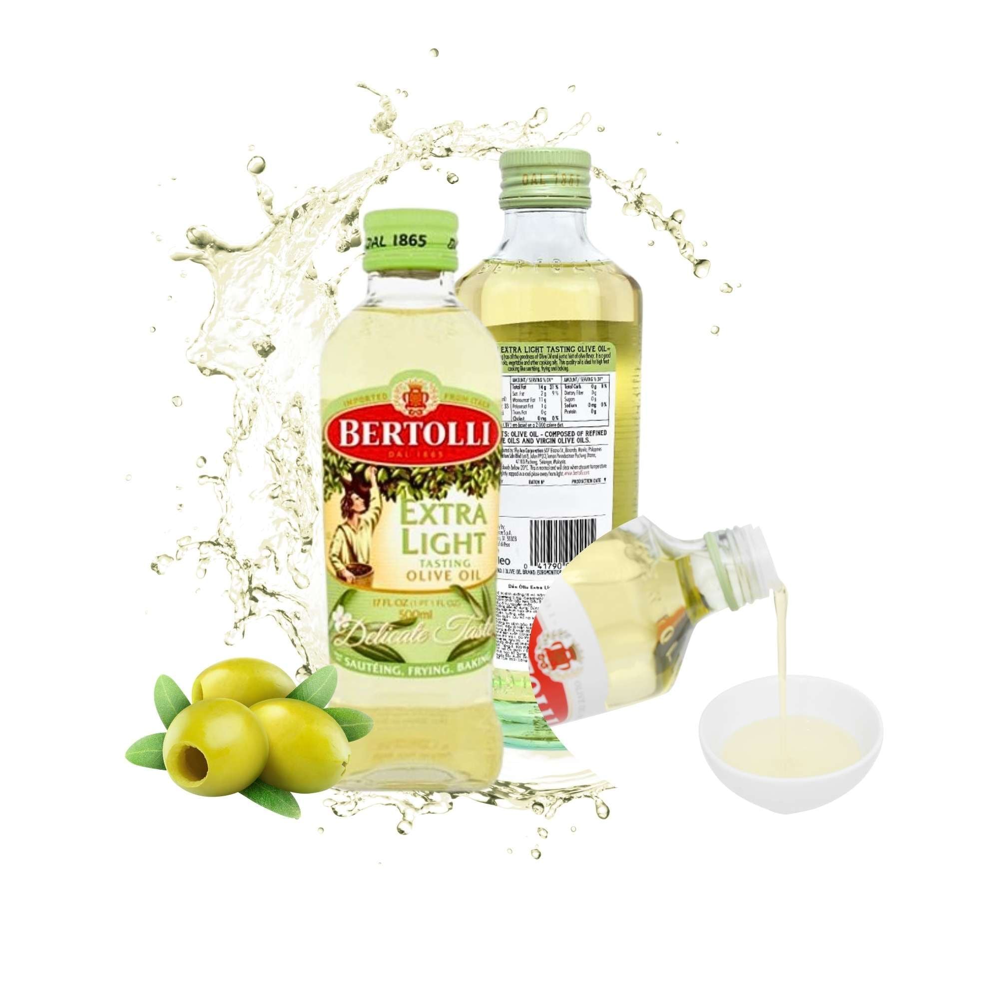  Dầu Olive Bertolli Extra Light chai 500 ml 