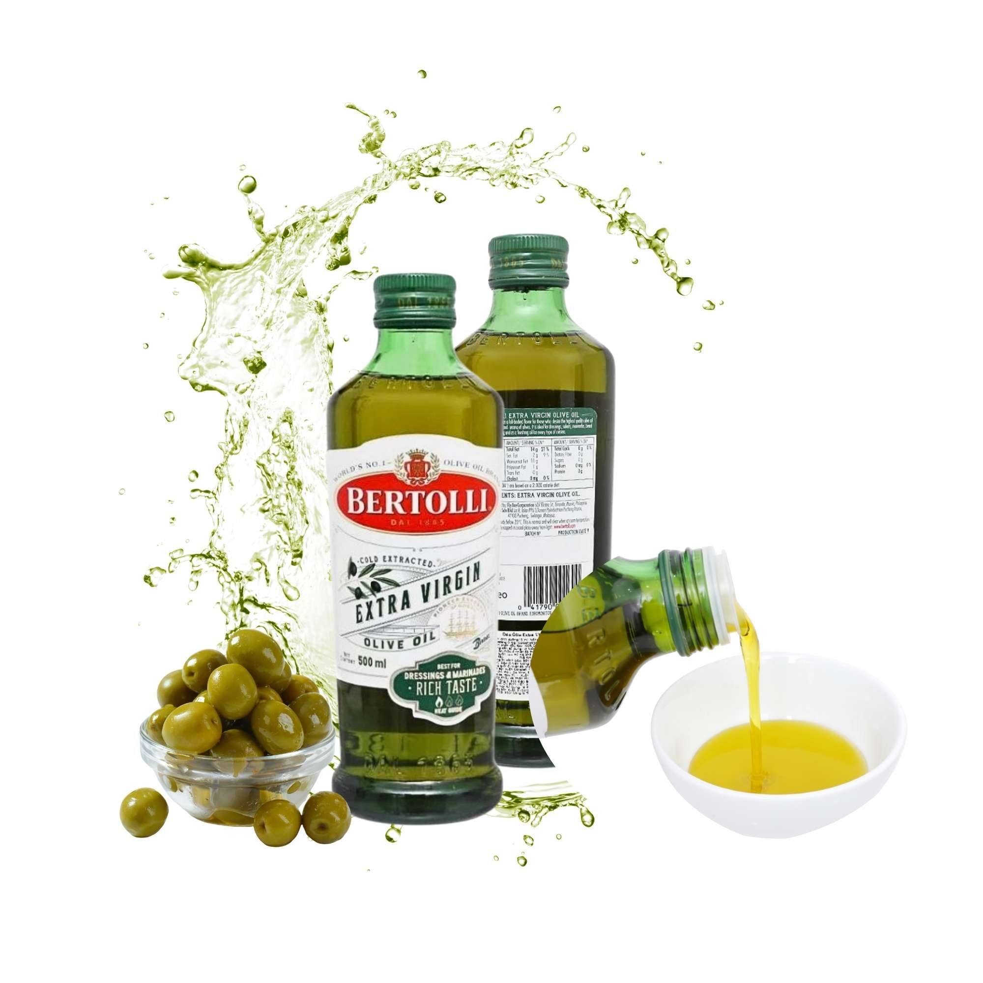  Dầu Olive Bertolli Extra Virgin chai 500 ml 