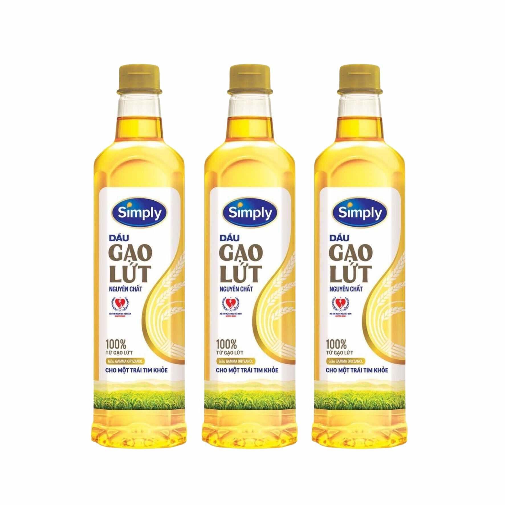  Dầu gạo lứt Simply 1 lít 