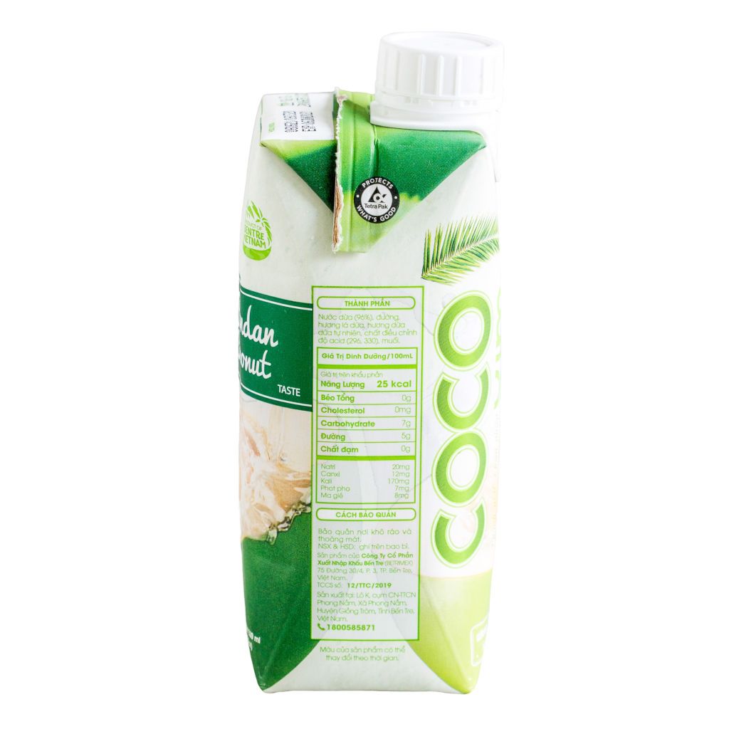  Nước Dừa Tươi Vị Dứa Non | Cocoxim (330ML) 