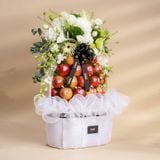  Tháp Táo Đỏ Envy Và Hoa Tone Trắng Sang Trọng 