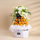  Tháp Quýt Và Hoa Tone Trắng Sang Trọng 