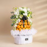  Tháp Quýt Và Hoa Tone Trắng Sang Trọng 