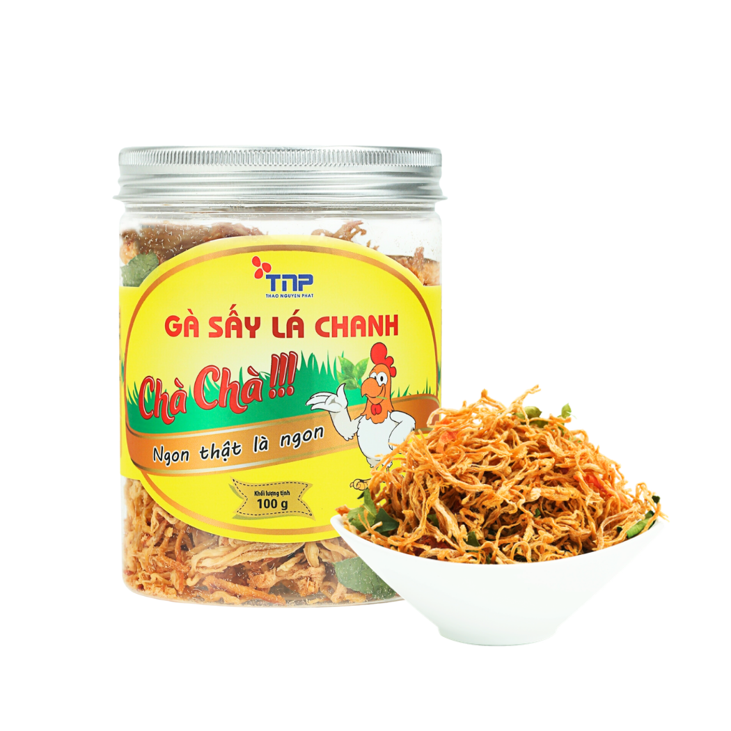  Gà sấy lá chanh TNP hũ 100 g 