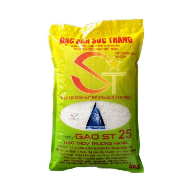 Gạo ST25 Sóc Trăng - Túi 5KG (I0001570)