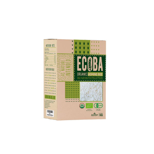 Gạo trắng hương lài ngọc mễ hữu cơ Ecoba 1 kg (I0001563)