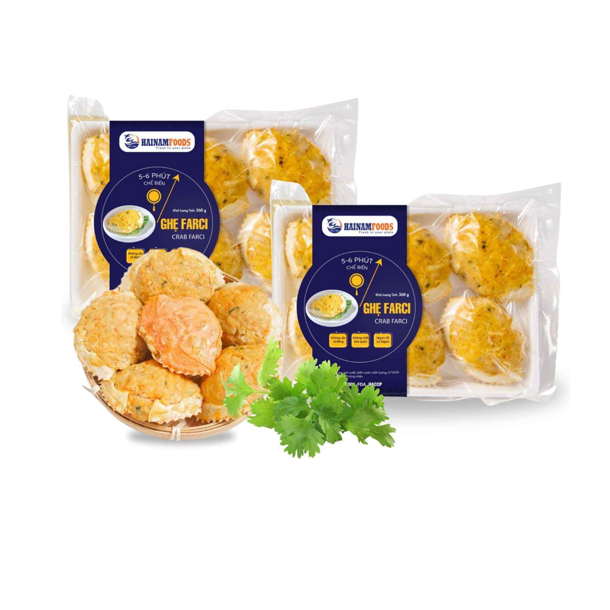  [Đông lạnh] Ghẹ farci Hải Nam 360 g 