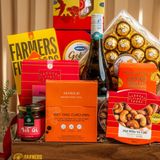  Giỏ Quà Rượu Vang Trắng và Bánh - Tổ Yến Cao Cấp 