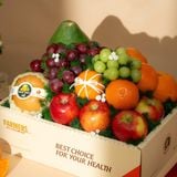  Giỏ Quà Trái Cây Tươi Tone Kem Tiêu Chuẩn 