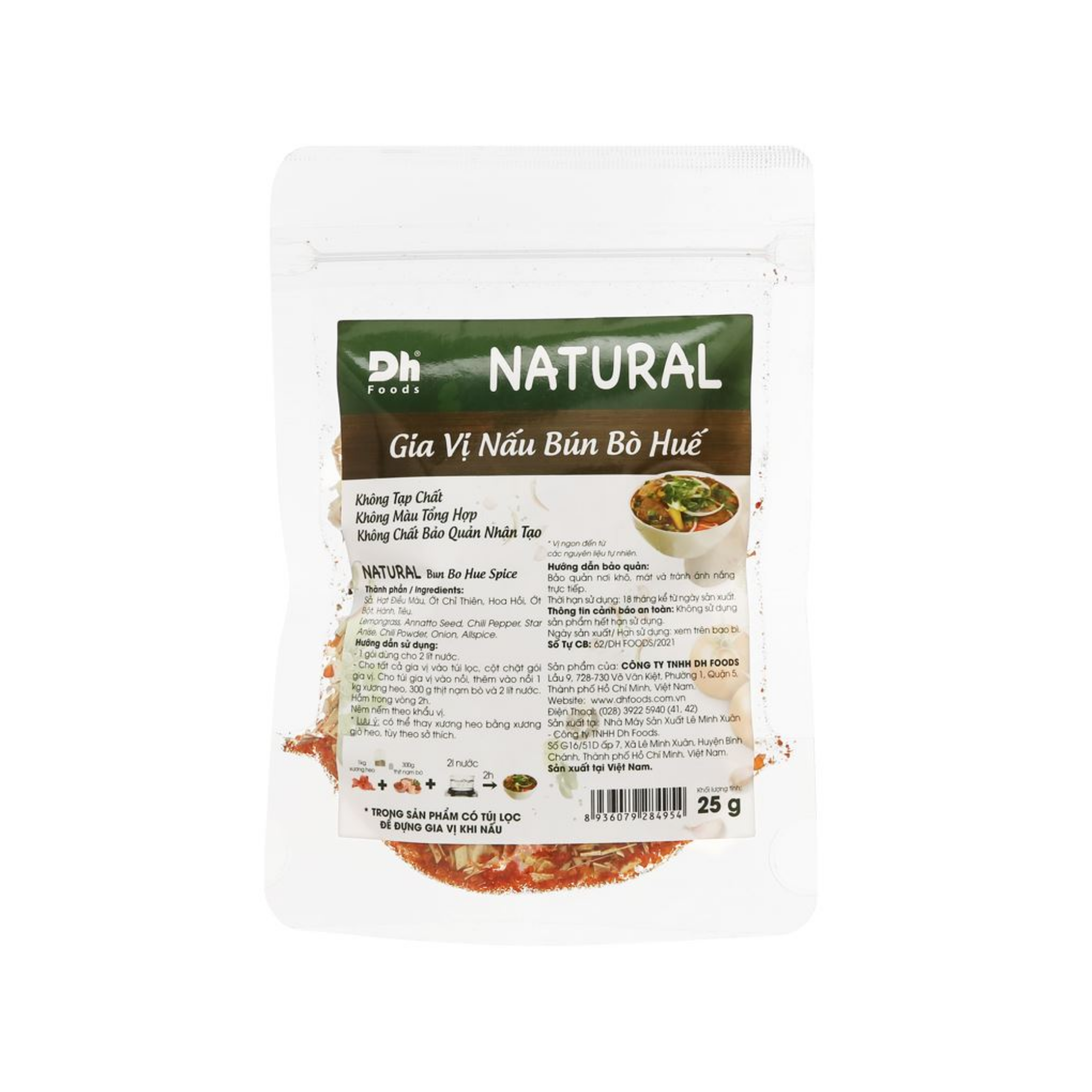  Gia vị nấu bún bò Huế DH Foods 25 g (I0001975) 