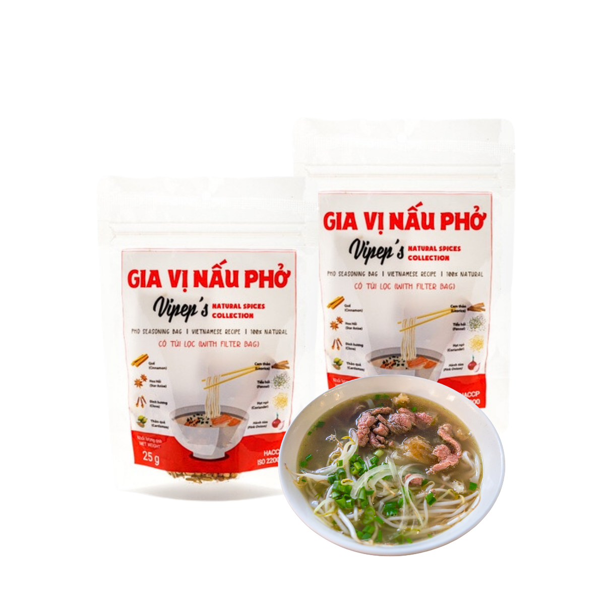  Gia vị nấu phở Vipep 25 g (I0001962) 