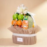  Giỏ Quà Trái Cây Hỗn Hợp Tone Nâu Nhạt Tiêu Chuẩn 