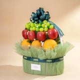  Giỏ Quà Trái Cây Hỗn Hợp Tone Xanh Lá Tiêu Chuẩn 