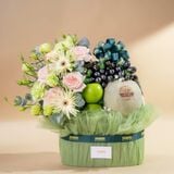  Giỏ Quà Trái Cây Và Hoa Ohara Hồng Tinh Tế 