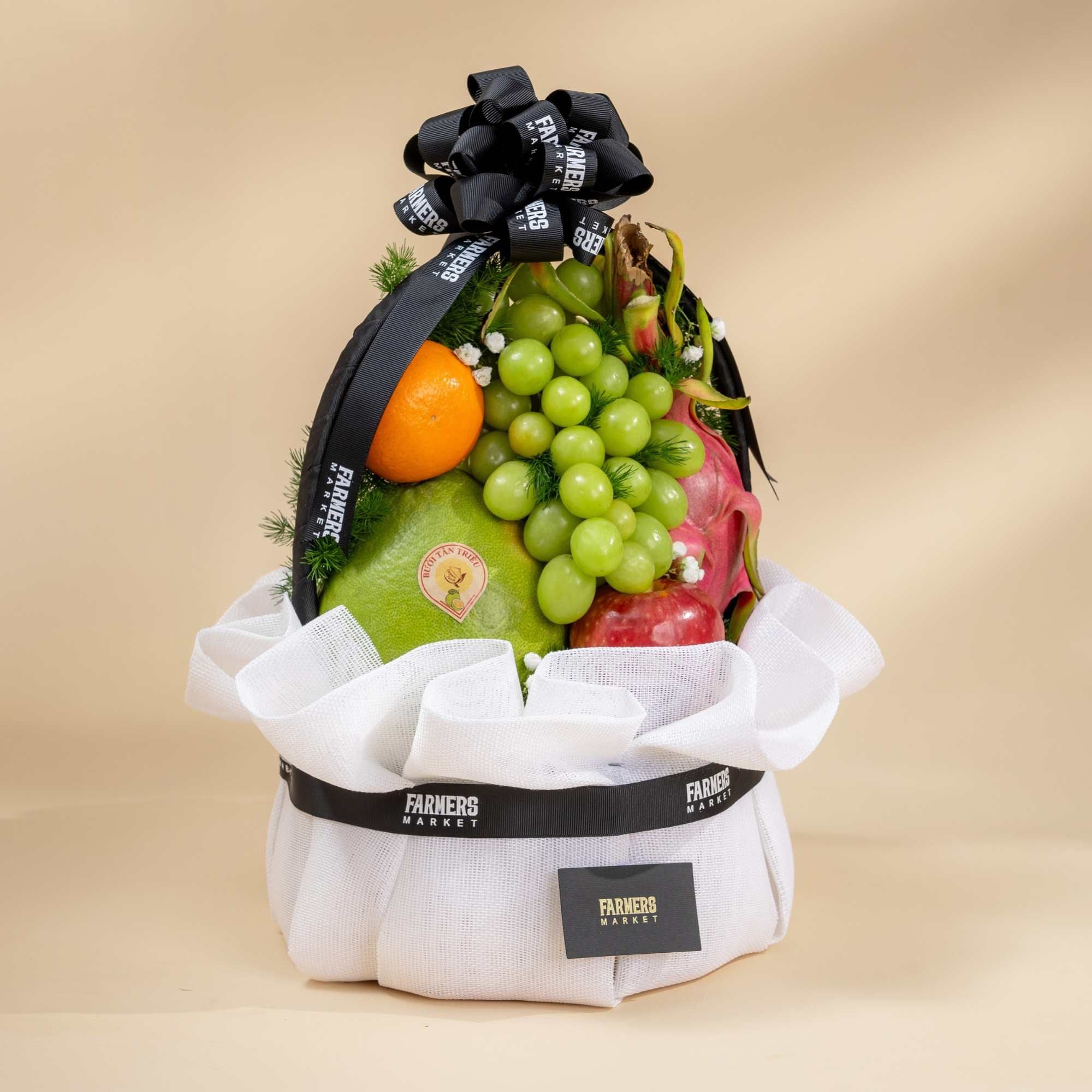  Giỏ Trái Cây Hỗn Hợp Tone Trắng Đen Tiêu Chuẩn 