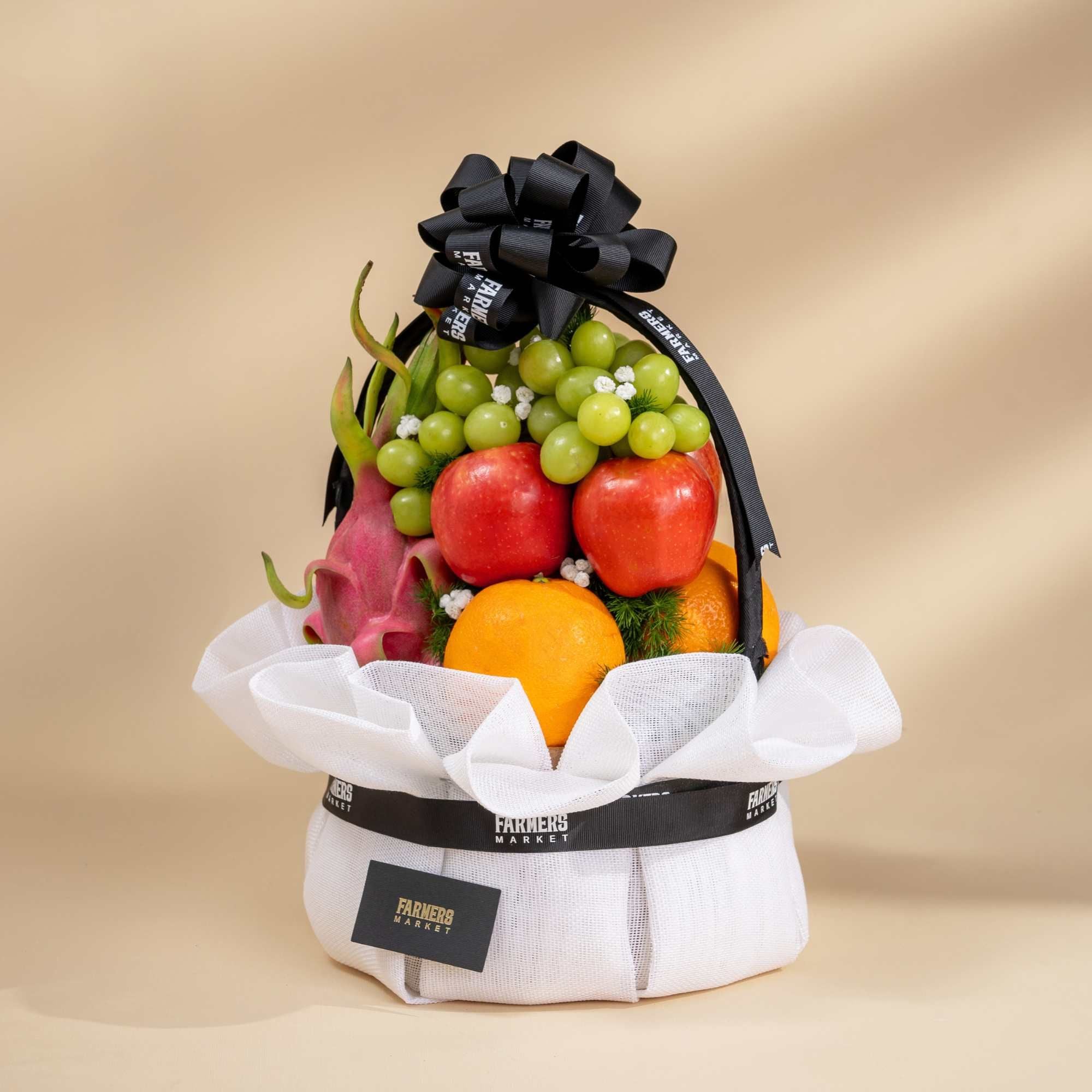  Giỏ Trái Cây Tươi Hỗn Hợp Tone Trắng Đen Tiêu Chuẩn 