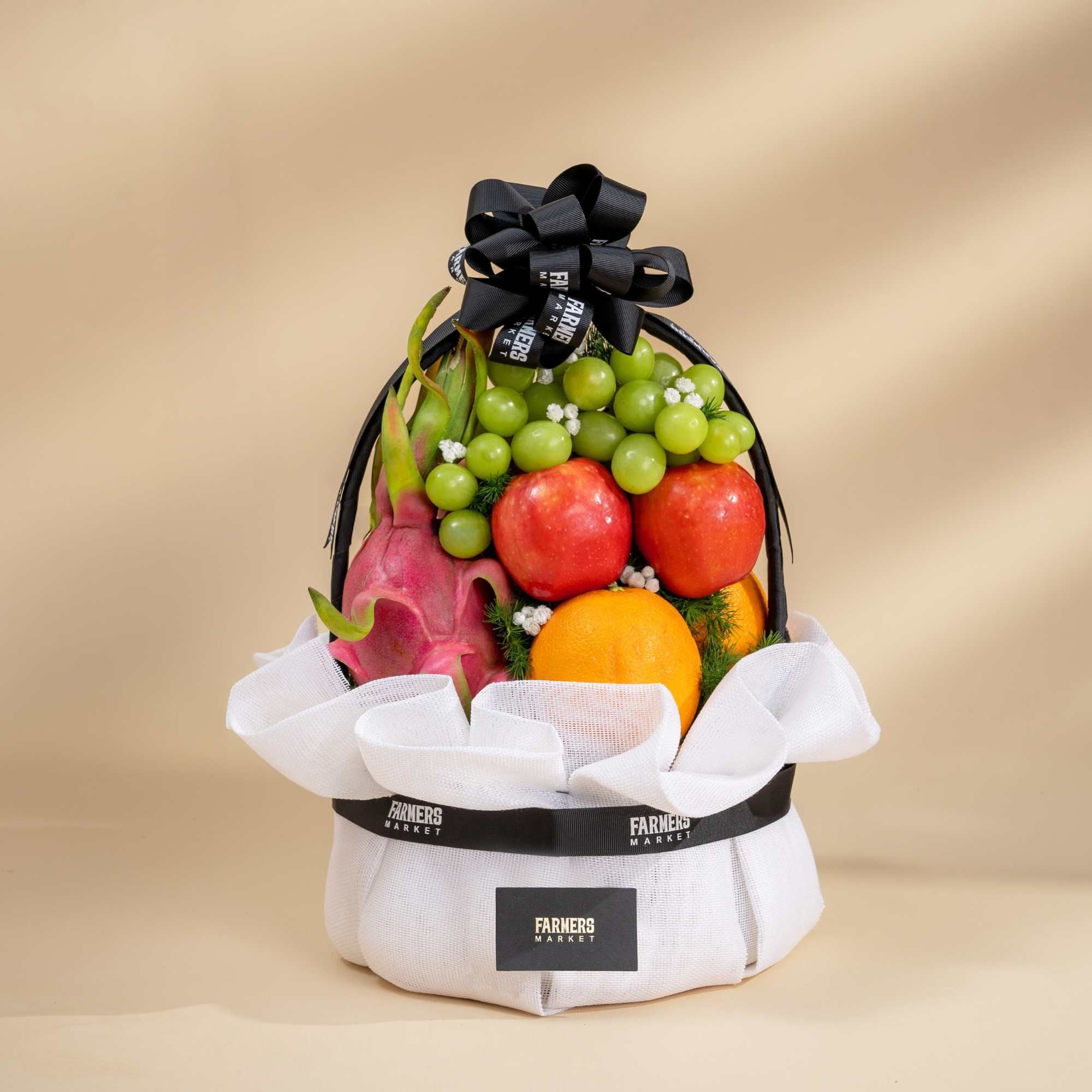  Giỏ Trái Cây Tươi Hỗn Hợp Tone Trắng Đen Tiêu Chuẩn 