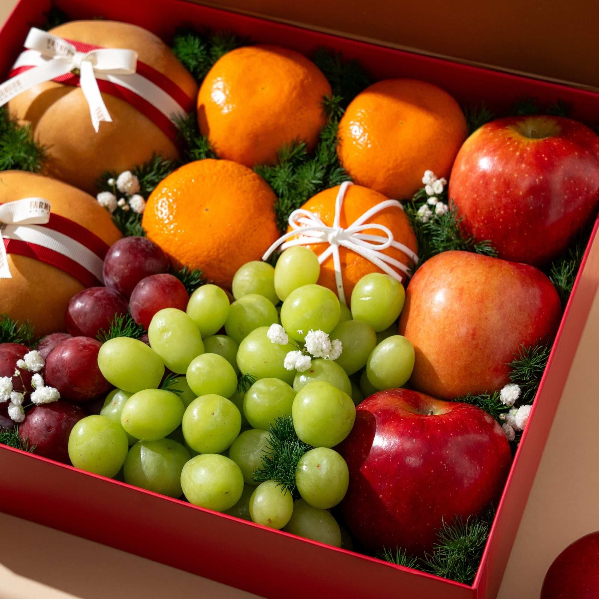  Hộp quà Trái Cây Các Loại Tone Vàng Cơ Bản 