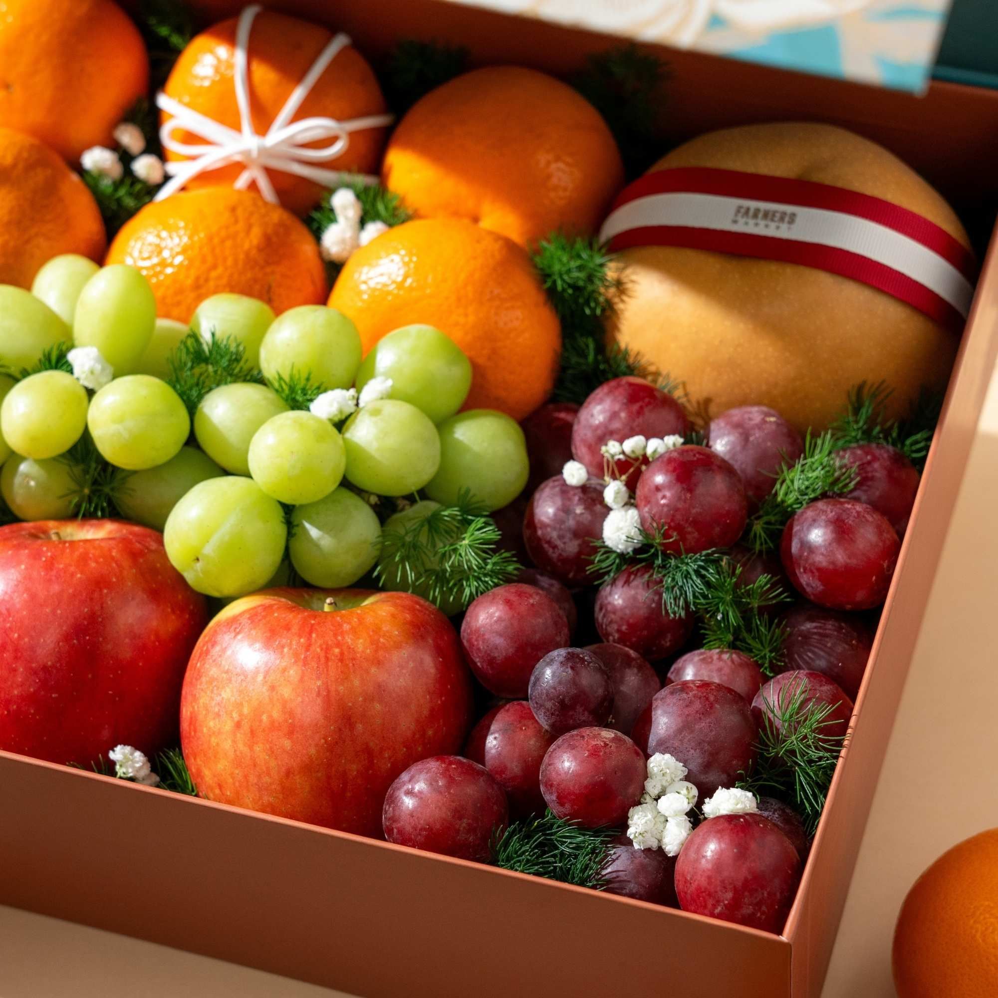  Hộp Quà Trái Cây Các Loại Tone Xanh Ngọc Cơ Bản 