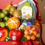  Hộp Quà Trái Cây Tươi Tone Đỏ Sang Trọng 