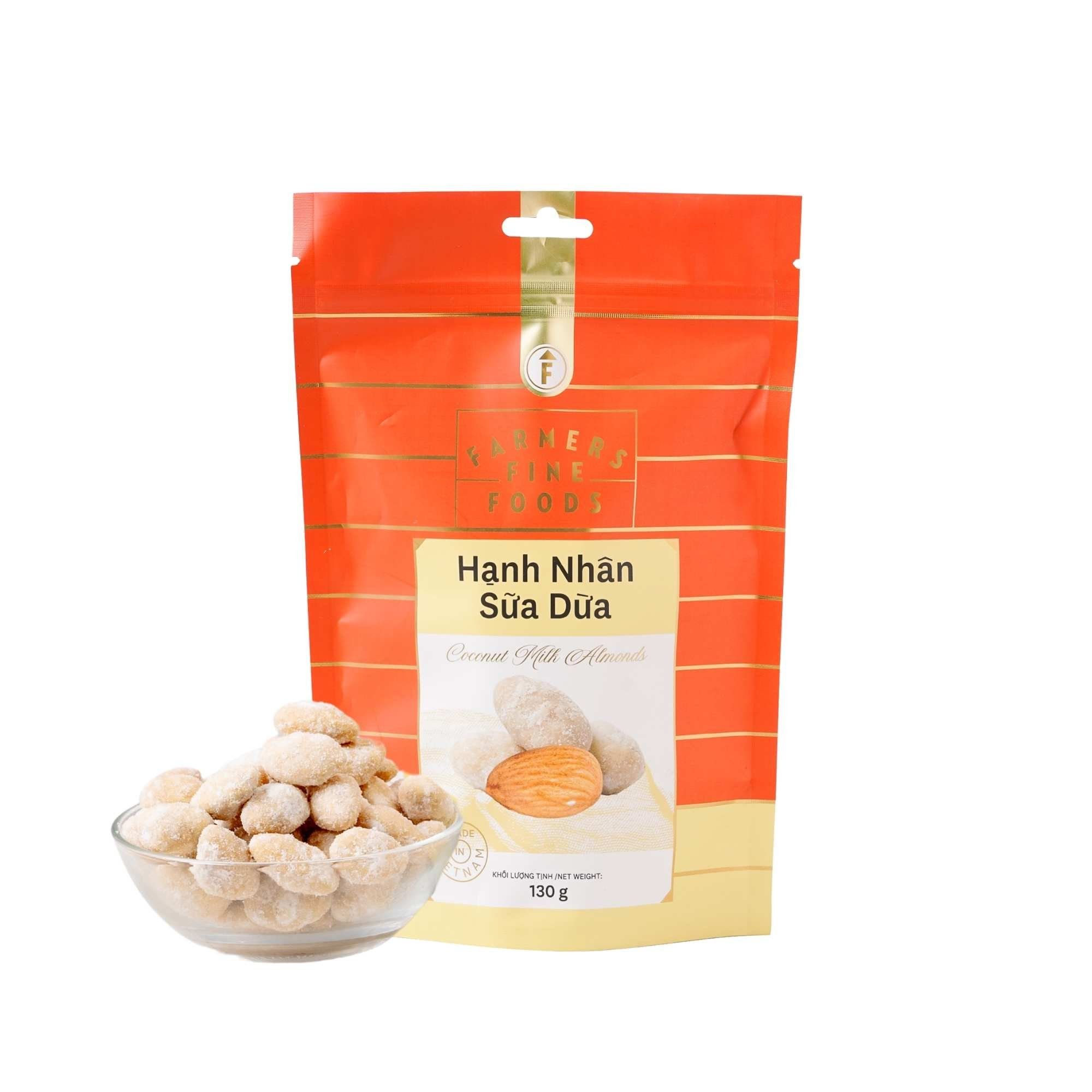  Hạnh nhân sữa dừa Farmers Fine Foods 130 g 