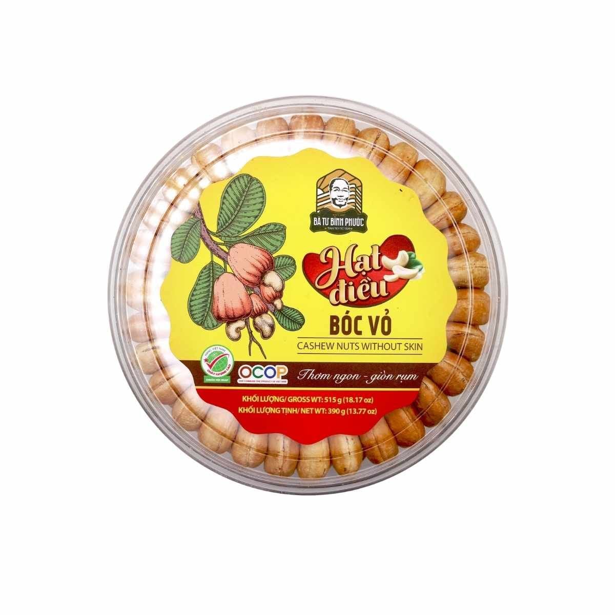  Hạt điều bóc vỏ Bà Tư hộp 205 g 