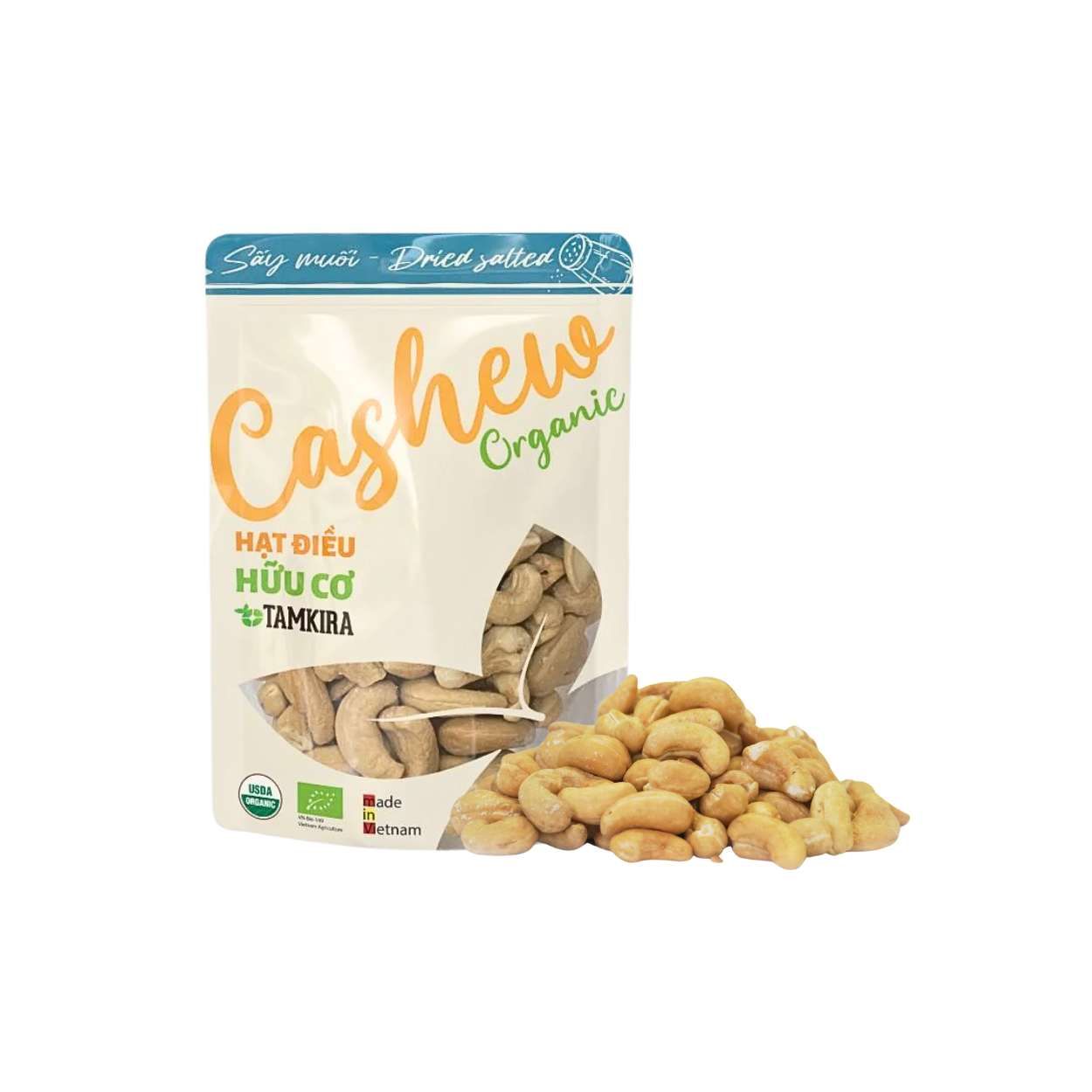  Hạt điều hữu cơ Tamkira sấy muối 120 g (I0021245) 