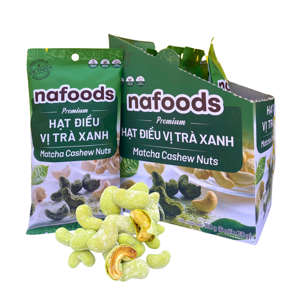  Hạt điều vị Trà Xanh Nafoods 30 g 