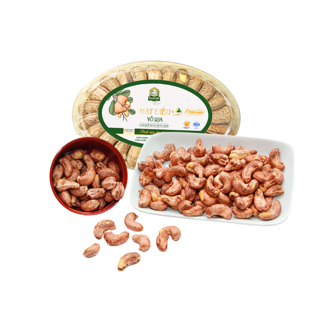  Hạt Điều vỏ lụa Bà Tư Bình Phước - 165G/Hộp (I0016629) 