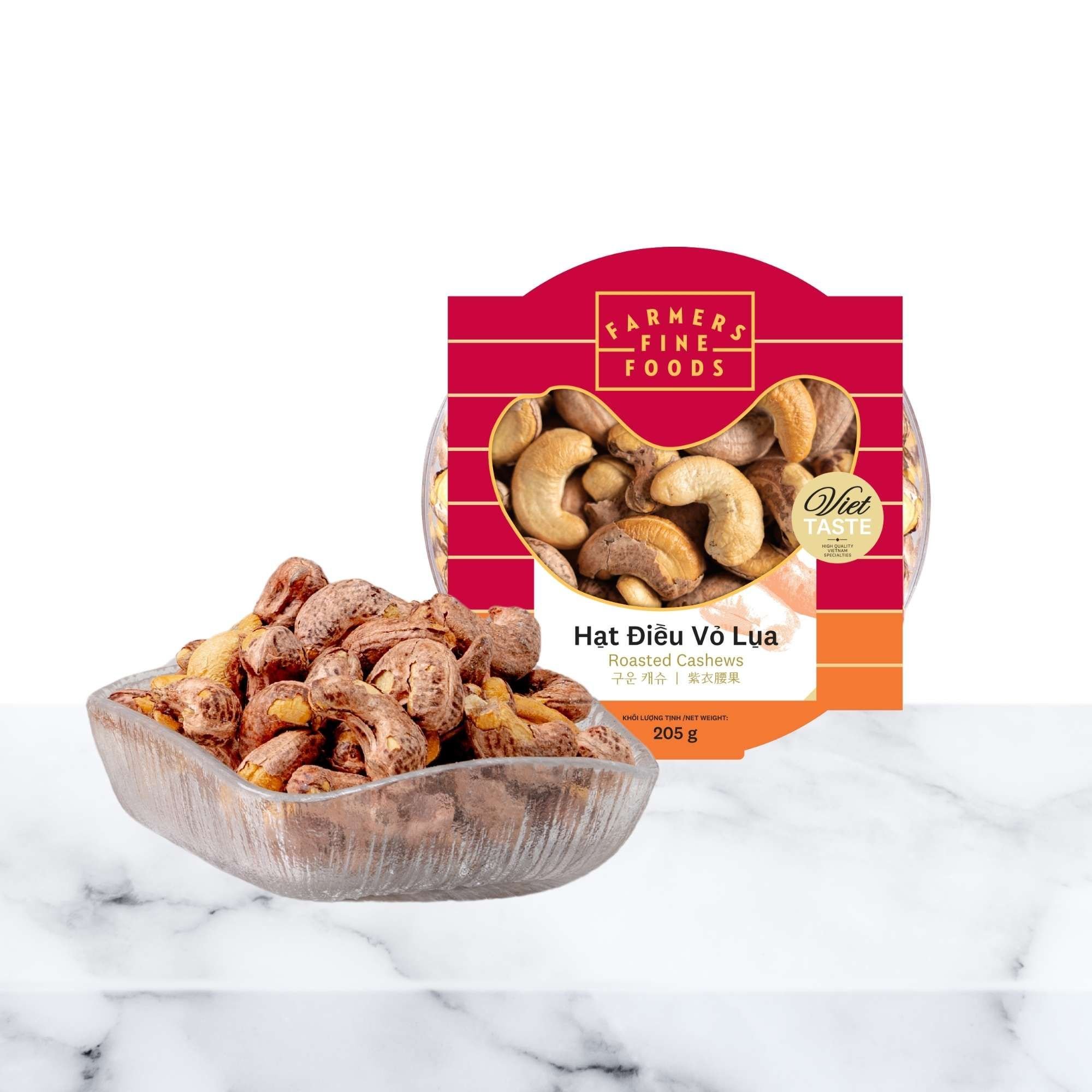  Hạt điều vỏ lụa Farmers Fine Foods 205 g 