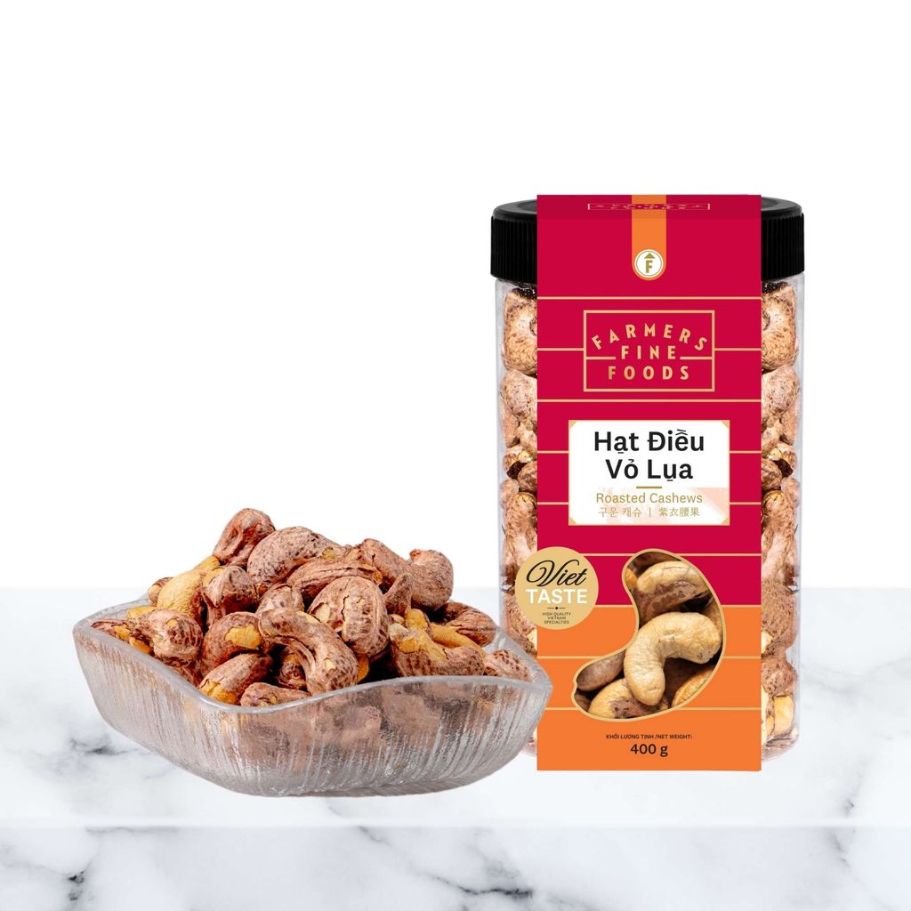  Hạt điều vỏ lụa Farmers Fine Foods 400 g 