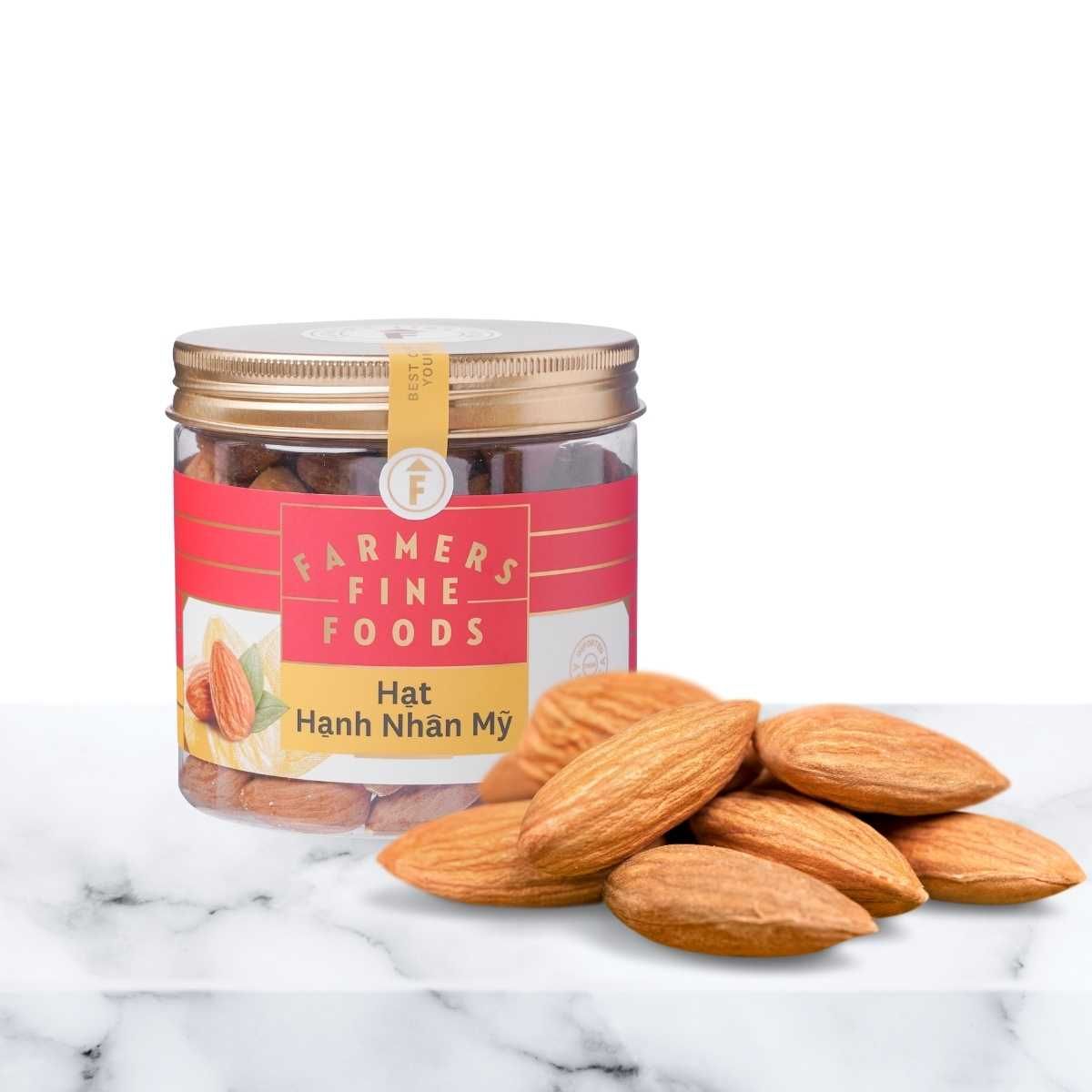  Hạt hạnh nhân mỹ Farmers Fine Foods 200G (Hũ) 