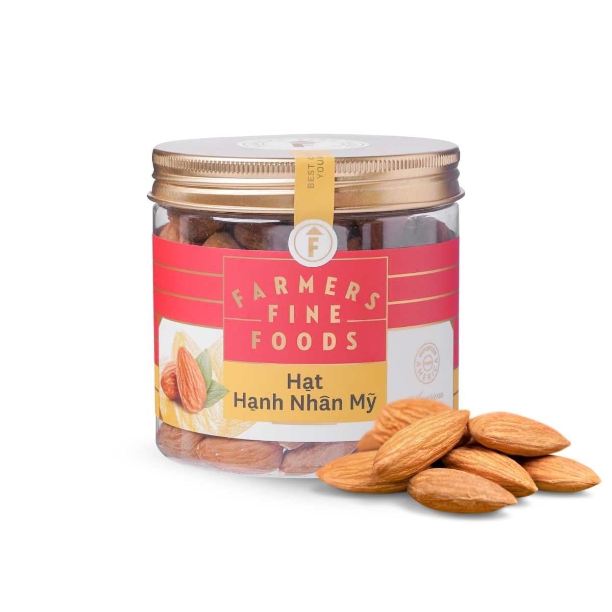  Hạt hạnh nhân mỹ Farmers Fine Foods 200G (Hũ) 