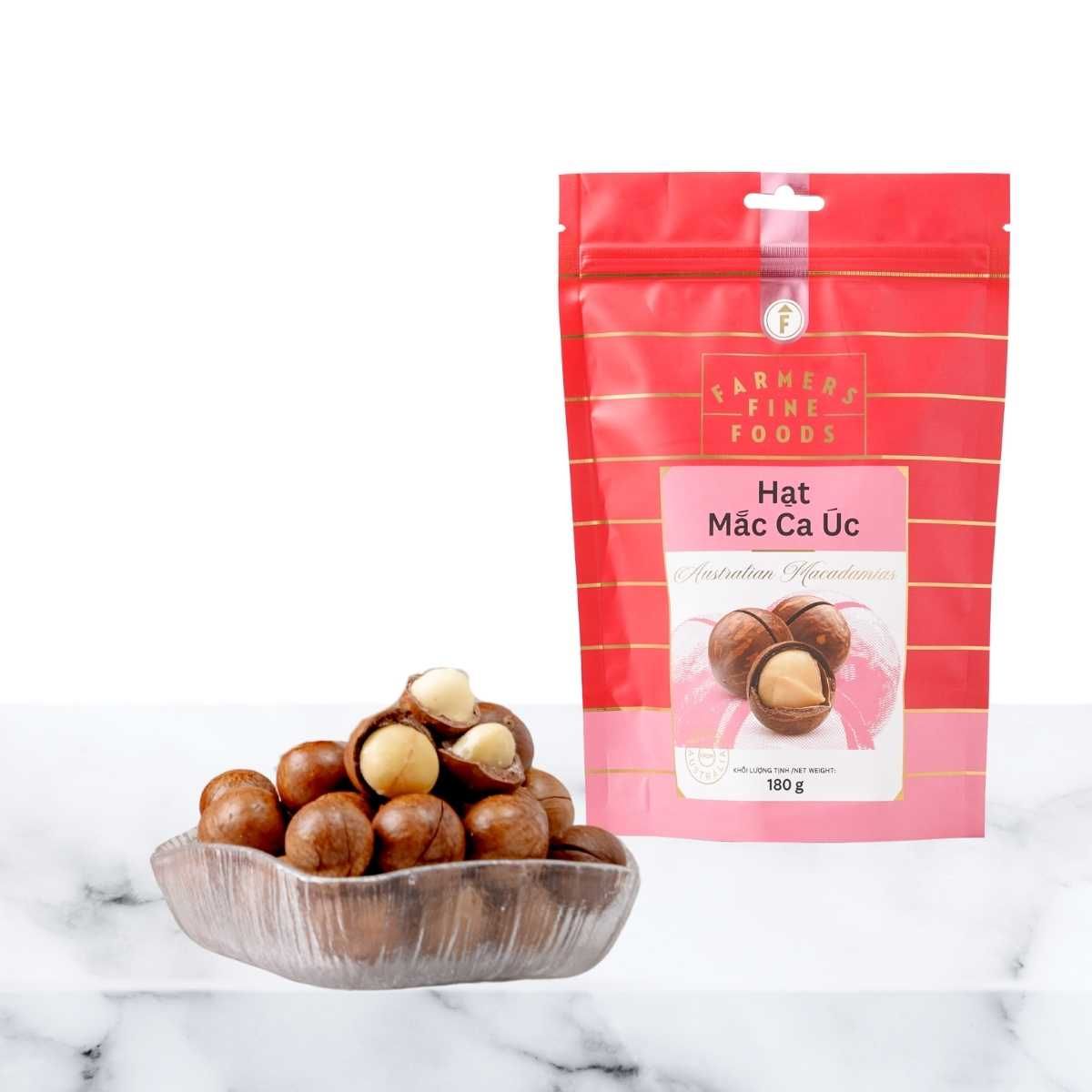  Hạt mắc ca úc Farmers Fine Foods 180 g 