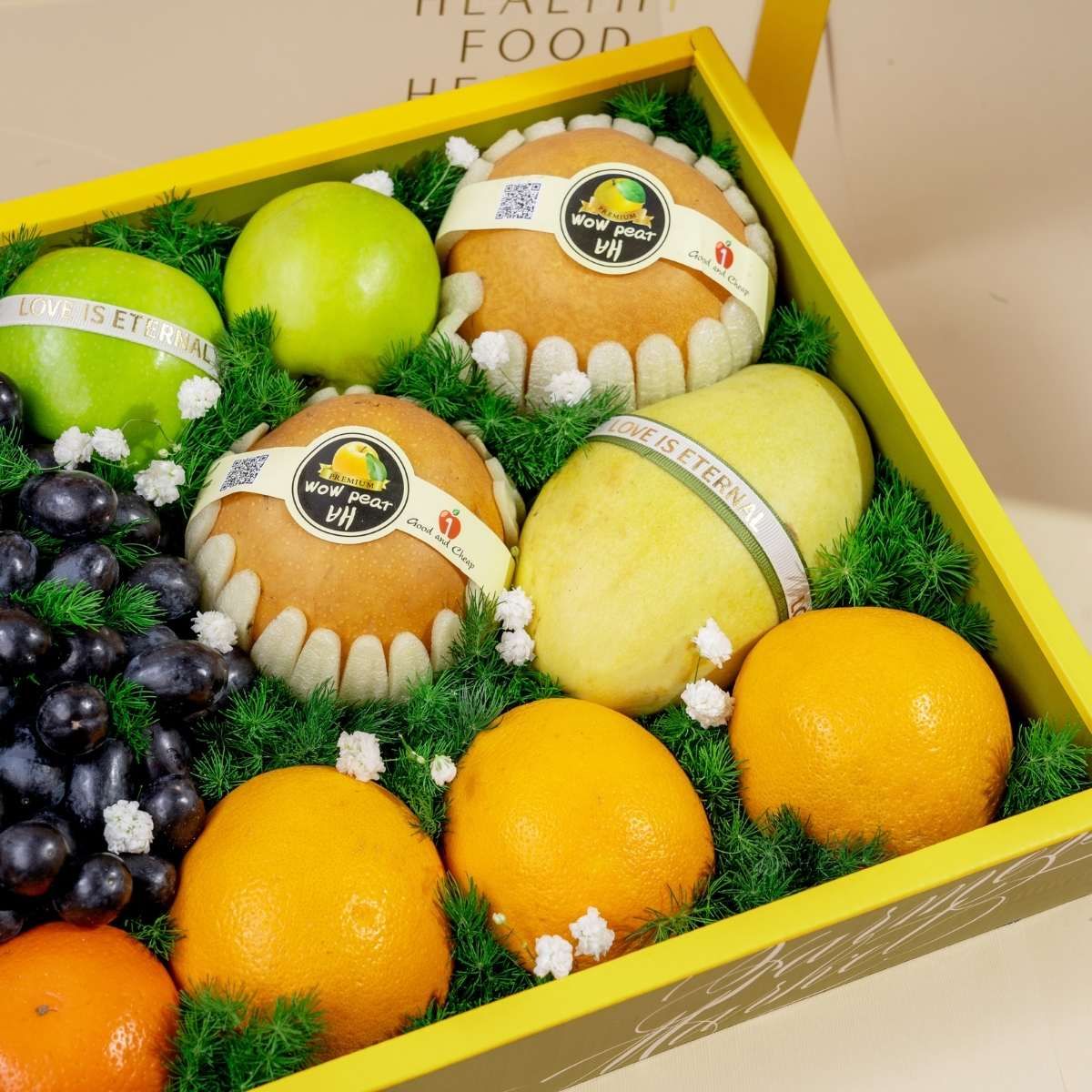  Hộp Quà Trái Cây Các Loại Tone Xanh Lá Tinh Tế 