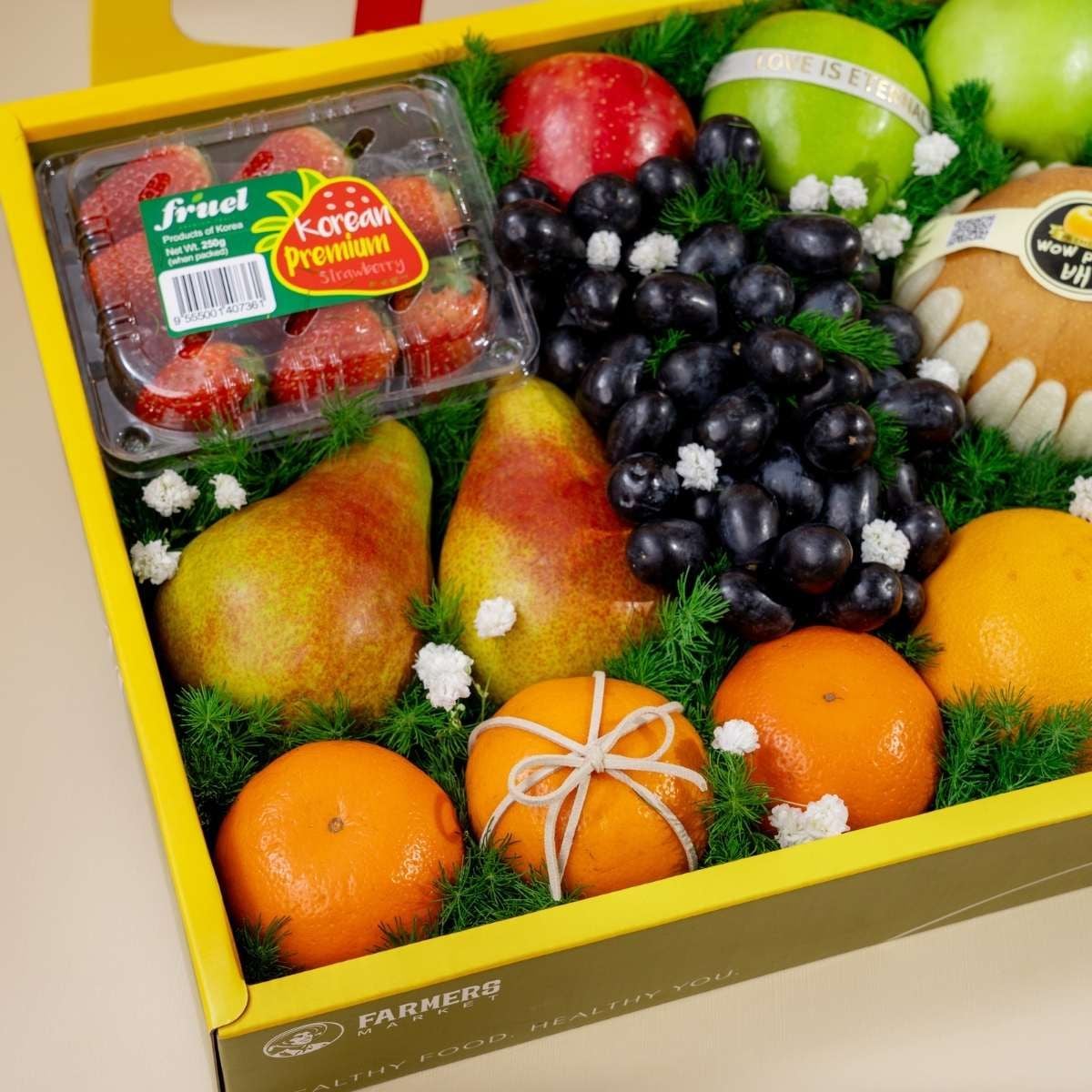  Hộp Quà Trái Cây Các Loại Tone Xanh Lá Tinh Tế 