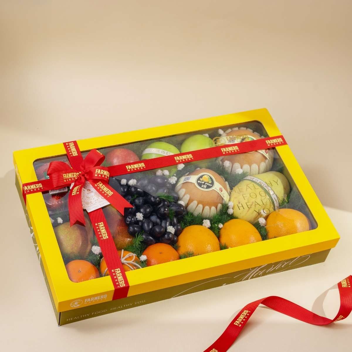  Hộp Quà Trái Cây Các Loại Tone Xanh Lá Tinh Tế 