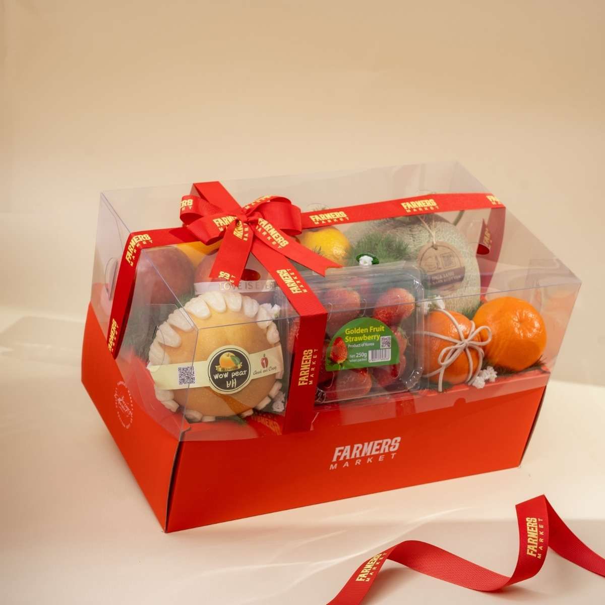  Hộp Quà Trái Cây Hỗn Hợp Tone Đỏ Tiêu Chuẩn 