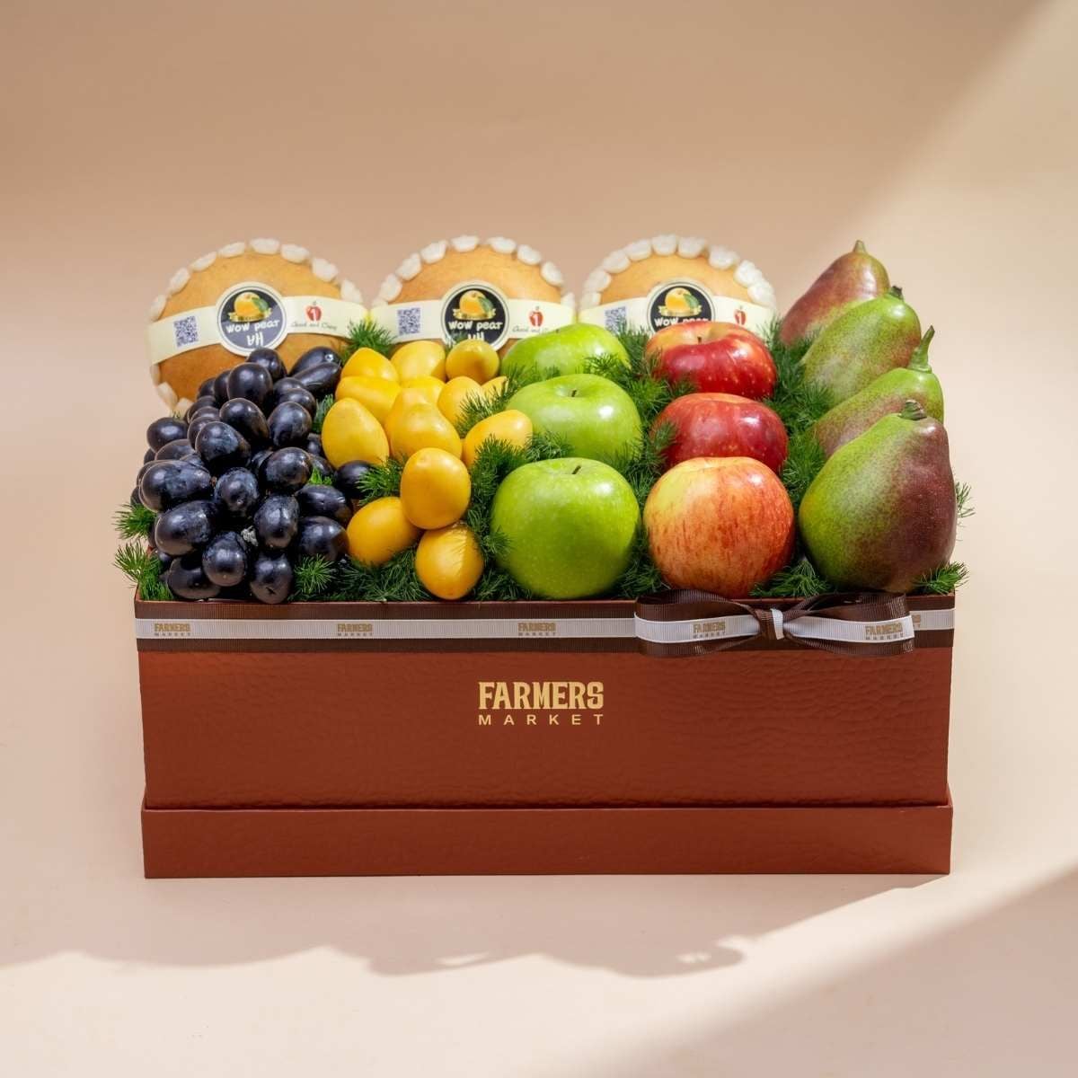  Hộp Quà Trái Cây Hỗn Hợp Tone Nâu Thanh Lịch 