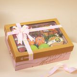  Hộp Quà Trái Cây Tone Hồng Hoạ Tiết Tiêu Chuẩn 