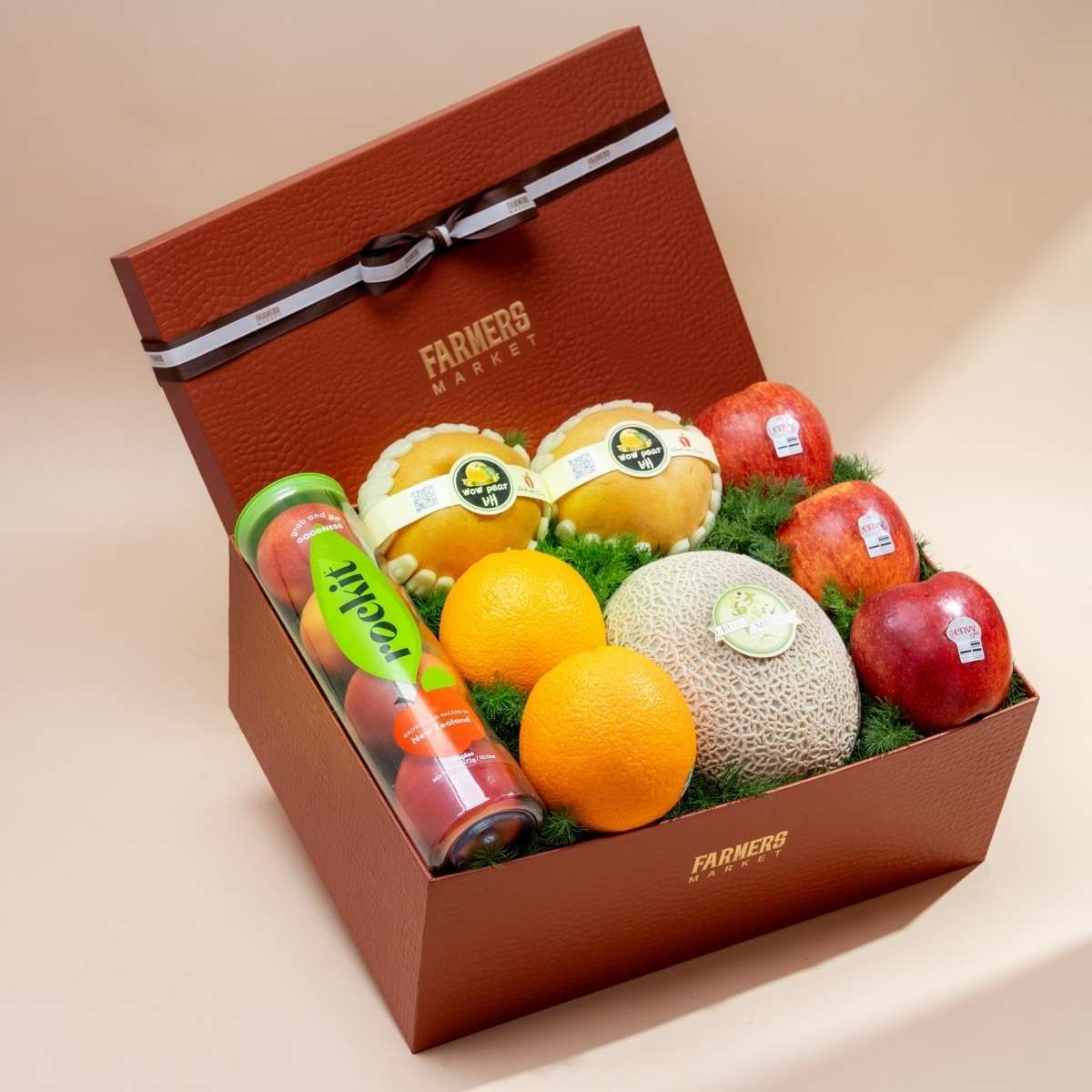  Hộp Quà Trái Cây Tươi Tone Nâu Thanh Lịch 