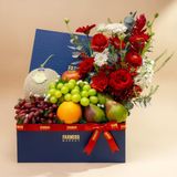  Hộp Quà Trái Cây Và Hoa Ecuador Đỏ Cao Cấp 