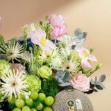  Hộp Quà Trái Cây Và Hoa Tulip Hồng Cao Cấp 