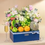  Hộp Quà Trái Cây Và Hoa Tulip Hồng Cao Cấp 