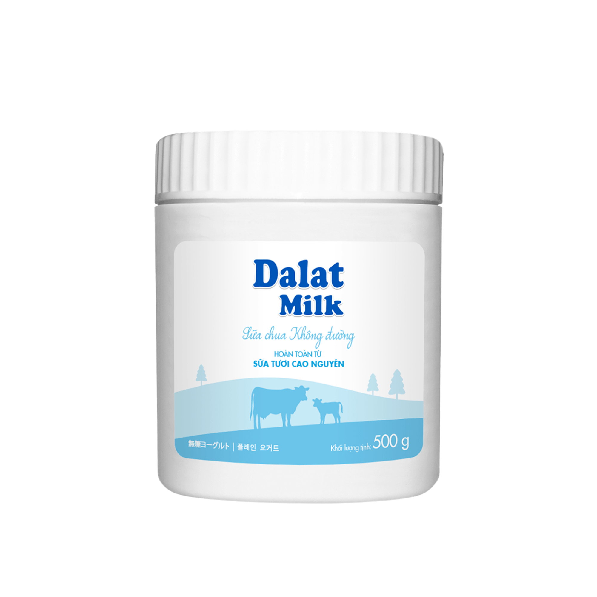  Sữa chua ăn trắng không đường Dalat Milk 500 g (I0004301) 