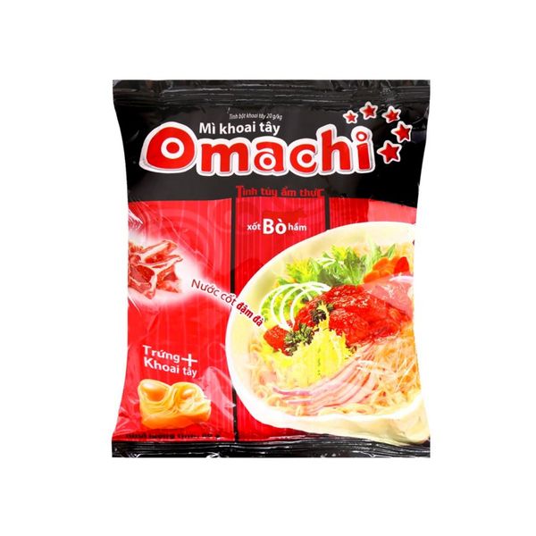 Mì ăn liền khoai tây sốt bò hầm Omachi 80 g (I0001405)