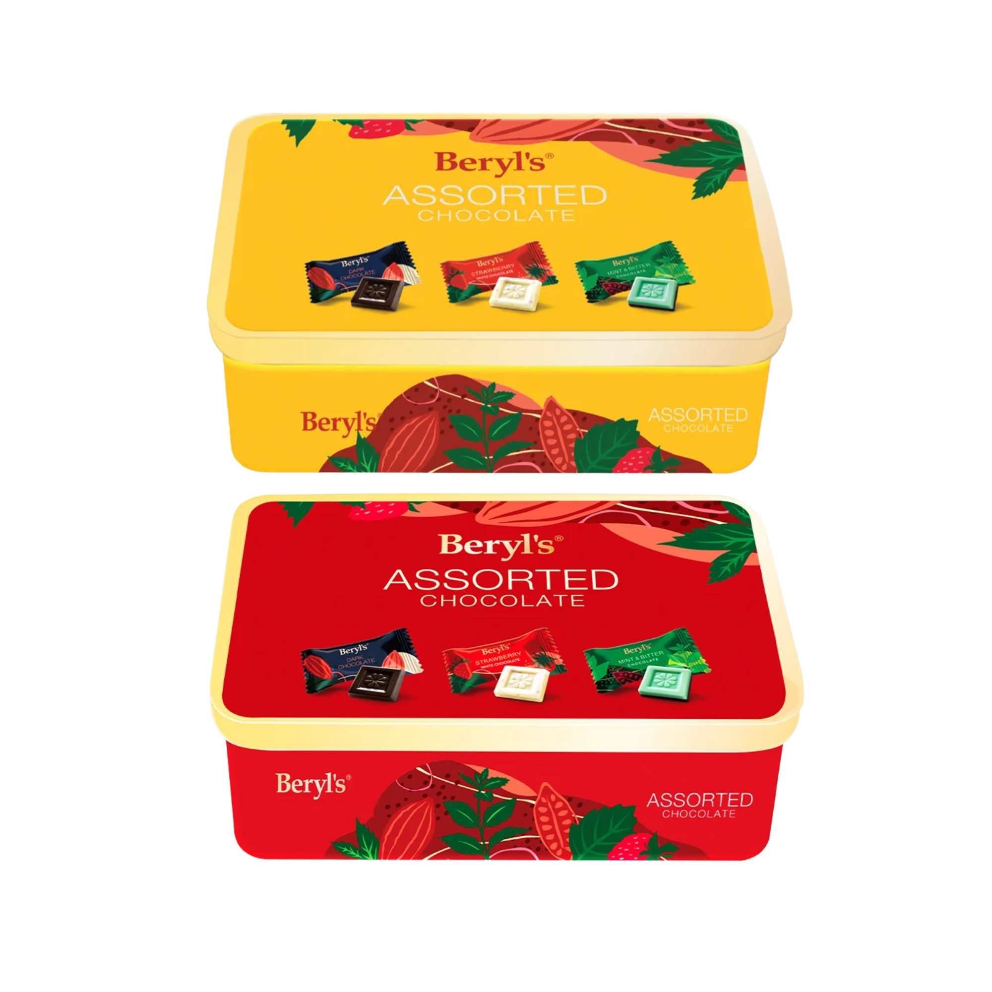  Kẹo sô cô la hỗn hợp Beryl's Đỏ/Vàng 135 g 