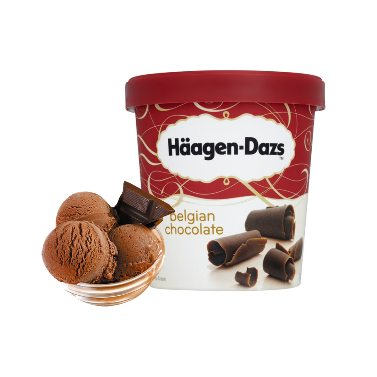  Kem Haagen Dazs vị sô cô la Bỉ - 100ML (I0009754) 