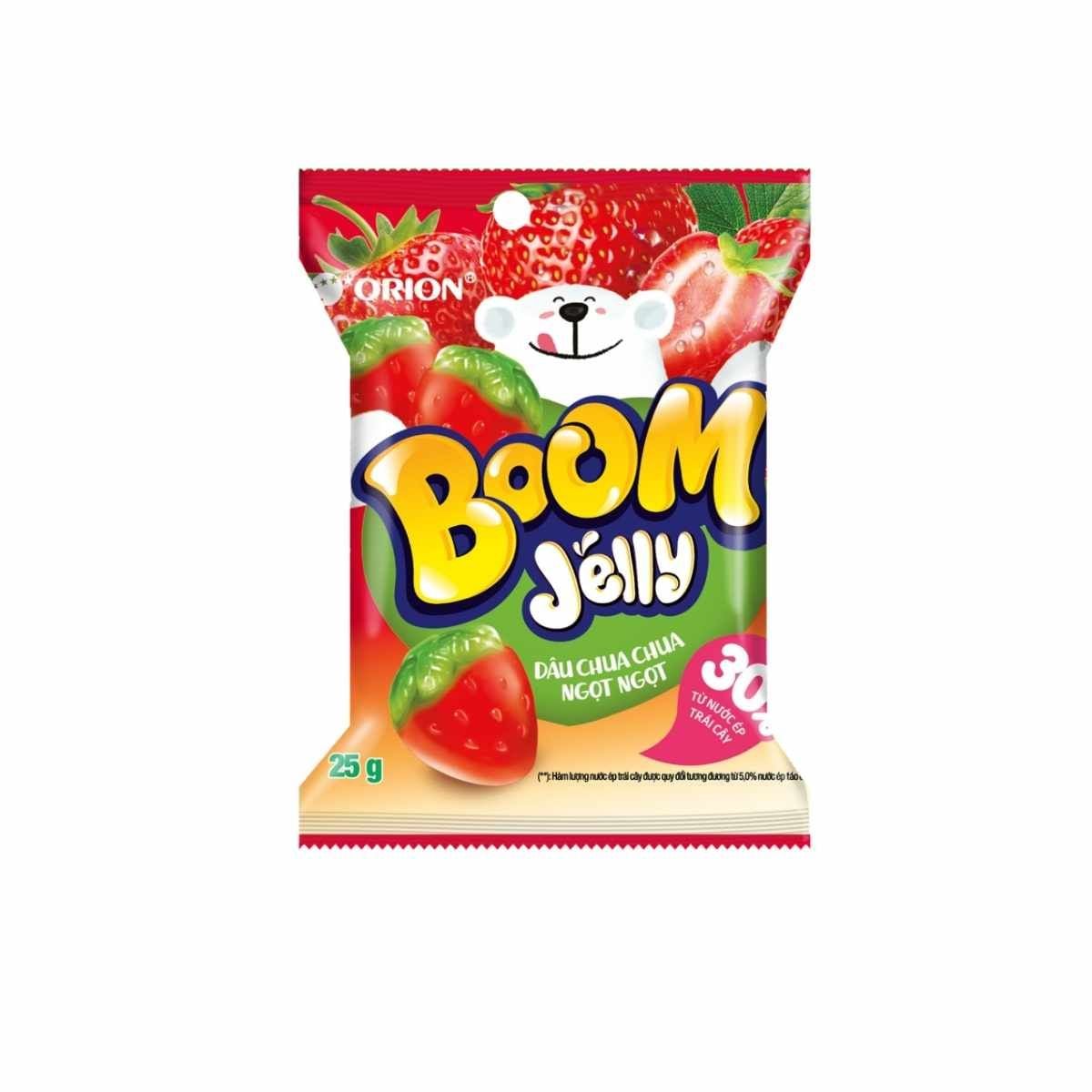  Kẹo dẻo Boom Dâu gói 52,5 g 